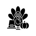 Thanksgiving black glyph icon Royalty Free Stock Photo