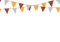 Thanksgiving bunting flags. Holiday decorations.