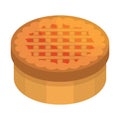 Thanksgiving cake icon, isometric style