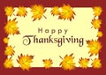 Thanksgiving Card Royalty Free Stock Photo