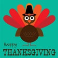 Thanksgiving cute turkey graphic