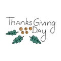 Lettering Thanksgiving Day