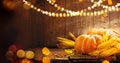 Thanksgiving Day. Autumn Thanksgiving pumpkins Royalty Free Stock Photo