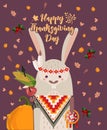 Thanksgiving day background. Thanksgiving party poster. Harvest festival Royalty Free Stock Photo