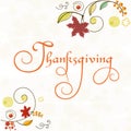 Thanksgiving day celebration card. Royalty Free Stock Photo