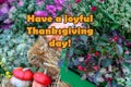 Thanksgiving Day celebration. Thank you message Royalty Free Stock Photo