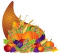 Thanksgiving Day Fall Harvest Cornucopia Royalty Free Stock Photo