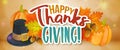 Thanksgiving day greeting banner