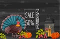 Thanksgiving day sale banner Royalty Free Stock Photo