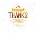 Thanksgiving day typography set.