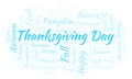 Thanksgiving Day word cloud.