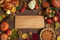 Thanksgiving dinner background Royalty Free Stock Photo