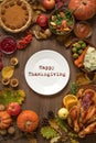 Thanksgiving dinner background Royalty Free Stock Photo