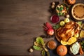 Thanksgiving dinner background Royalty Free Stock Photo