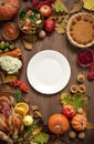 Thanksgiving dinner background Royalty Free Stock Photo
