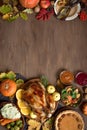 Thanksgiving dinner background Royalty Free Stock Photo