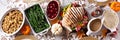 Thanksgiving dinner banner Royalty Free Stock Photo