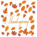 Thanksgiving traditional with Happy Thanksgiving text. Royalty Free Stock Photo