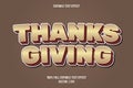 Thanksgiving editable text effect comic style