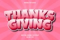 Thanksgiving editable text effect comic style