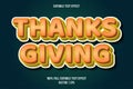 Thanksgiving editable text effect comic style