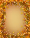 Thanksgiving Fall Autumn border Royalty Free Stock Photo