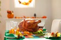 Thanksgiving family dinner. Roasted turkey meal Royalty Free Stock Photo