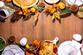 Thanksgiving family party dinner table Royalty Free Stock Photo