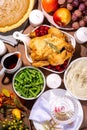 Thanksgiving family party dinner table Royalty Free Stock Photo