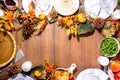 Thanksgiving family party dinner table Royalty Free Stock Photo