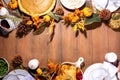 Thanksgiving family party dinner table Royalty Free Stock Photo