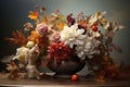 Thanksgiving floral arrangement with autumn