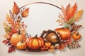 Thanksgiving Frame Enhancement: Sticker with Style and Variety