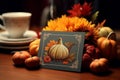 Thanksgiving gratitude postcard set with