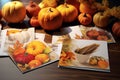 Thanksgiving gratitude postcard set with