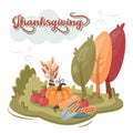 Thanksgiving greeting card.