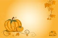 Thanksgiving greeting card - pumpkin