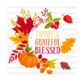 Thanksgiving greeting card Royalty Free Stock Photo