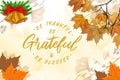 Thanksgiving greeting message with simple and elegant design, expressing gratitude, warmth, and togetherness. Royalty Free Stock Photo