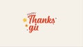 Thanksgiving Handwritting Text Animation