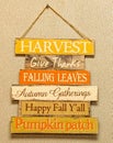 Thanksgiving hanging wall plaque