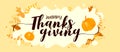 Happy Thanksgiving text calligraphy free hand