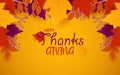 Thanksgiving holiday background. autumnal concept design for fall season poster.