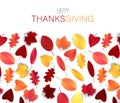 Thanksgiving holiday design concept. Americal traditional fall event. Red and orange leaves.