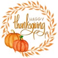 Thanksgiving holiday illustration.