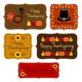 Thanksgiving labels clipart