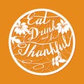 Thanksgiving laser cutting template