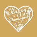 Thanksgiving laser cutting template