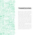 Thanksgiving Line Pattern Concept