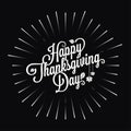 Thanksgiving logo star burst design background